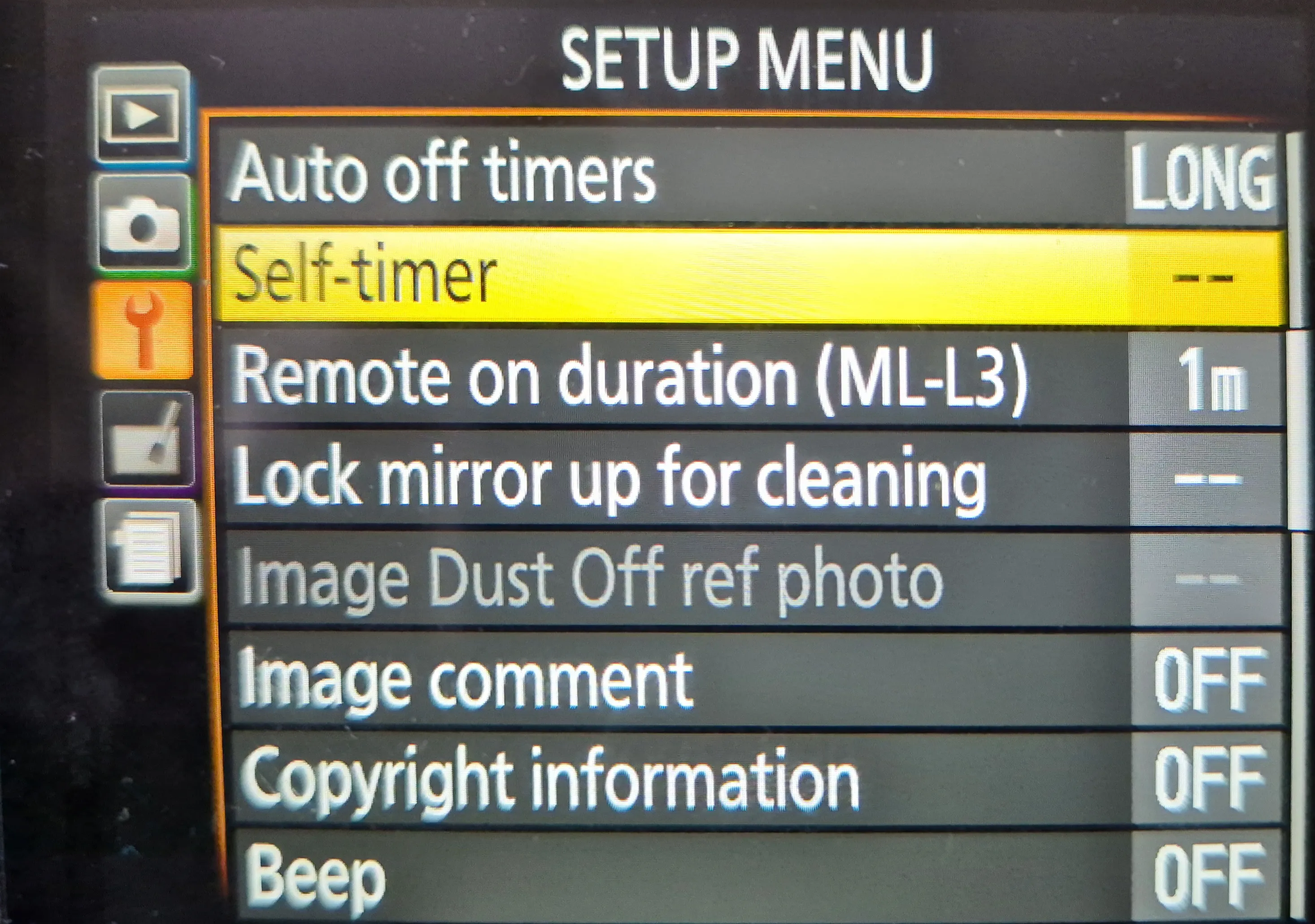 Nikon D3400 Self-Timer